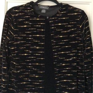 COPY - Vintage‎ Elementz size Med. Velvet feel. Embossed. Black with gold, gray…